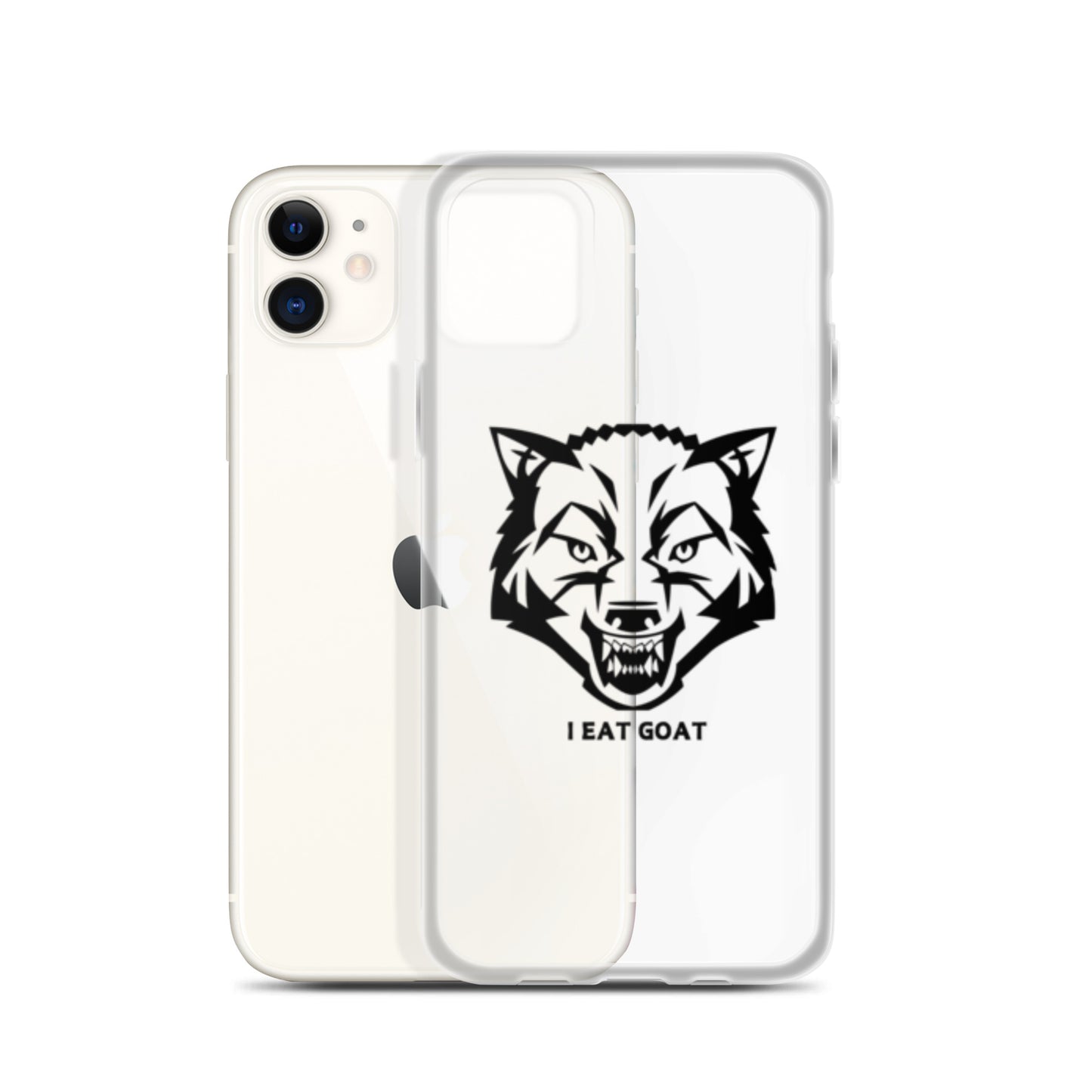 Clear Case for iPhone® #ieatgoat