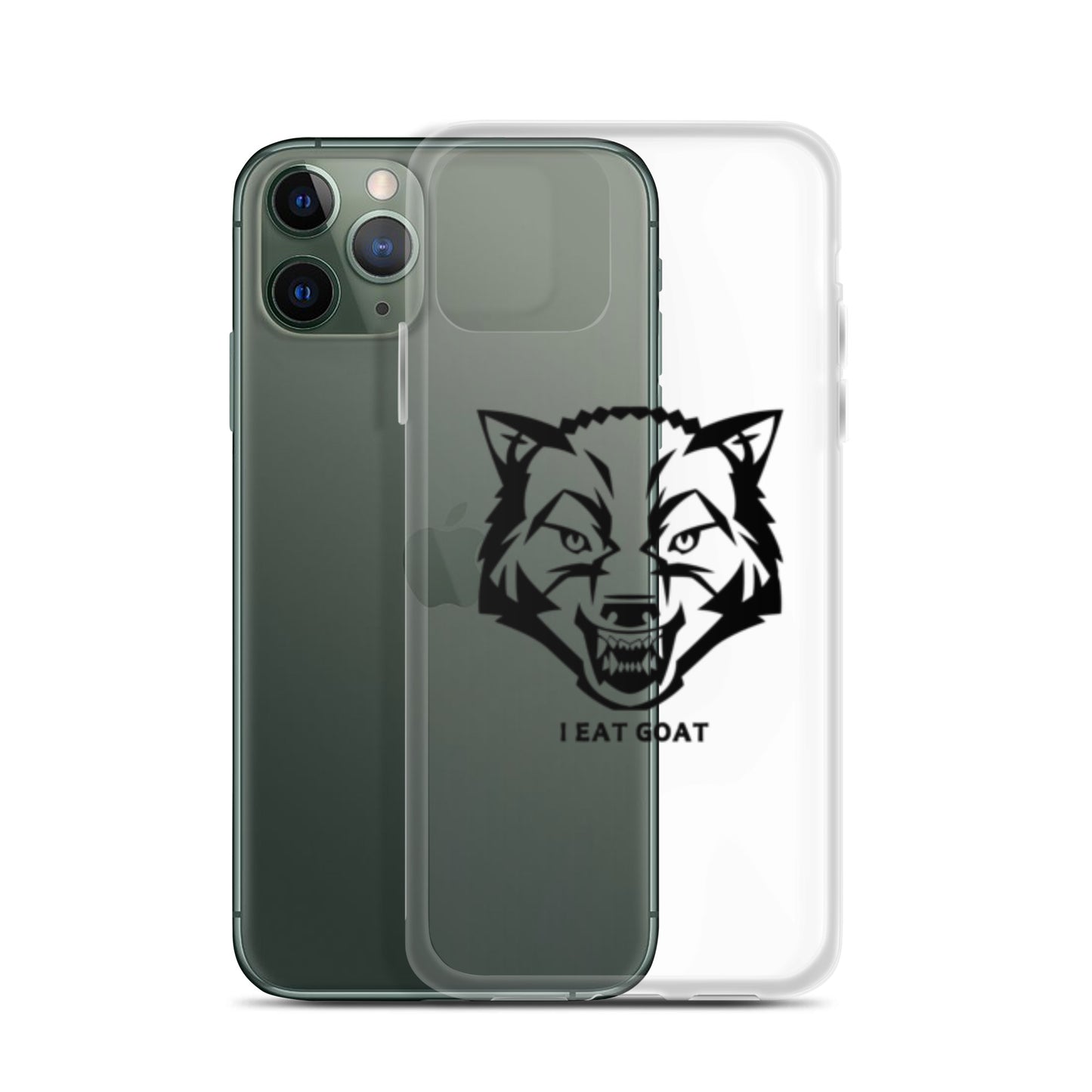 Clear Case for iPhone® #ieatgoat