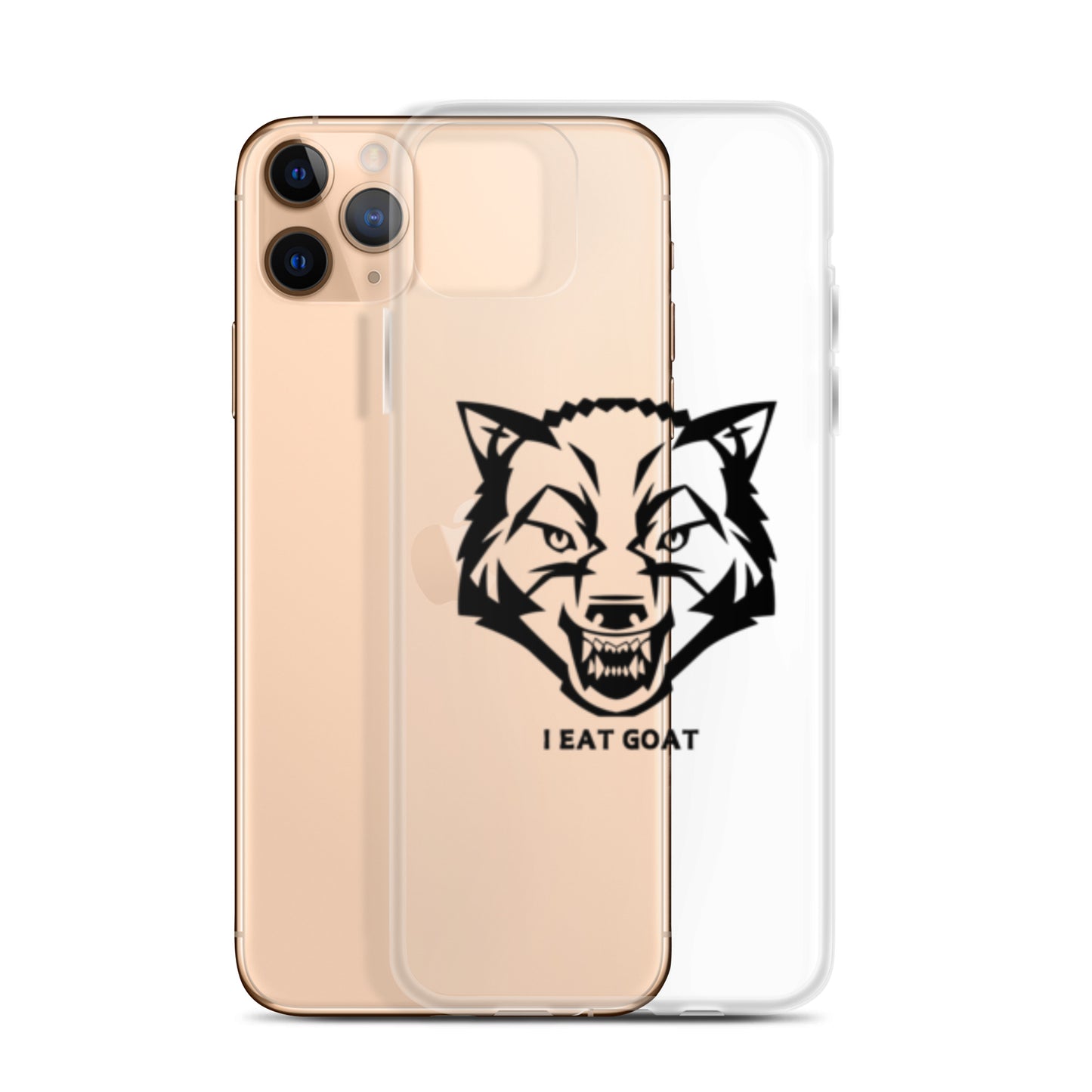 Clear Case for iPhone® #ieatgoat