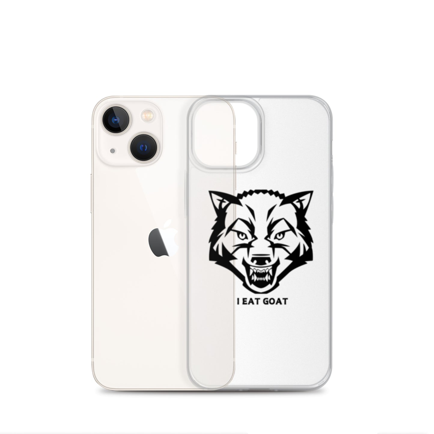 Clear Case for iPhone® #ieatgoat