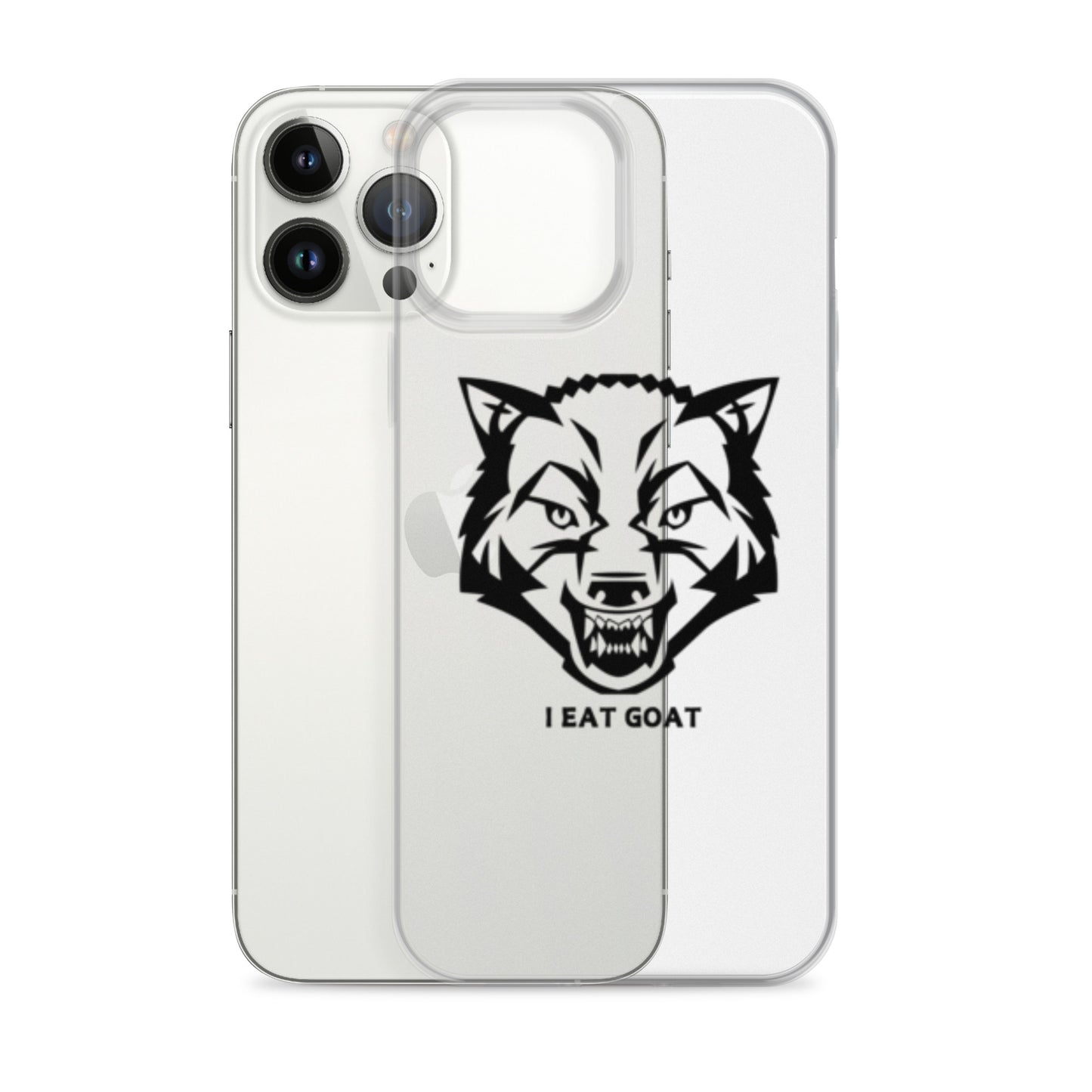 Clear Case for iPhone® #ieatgoat