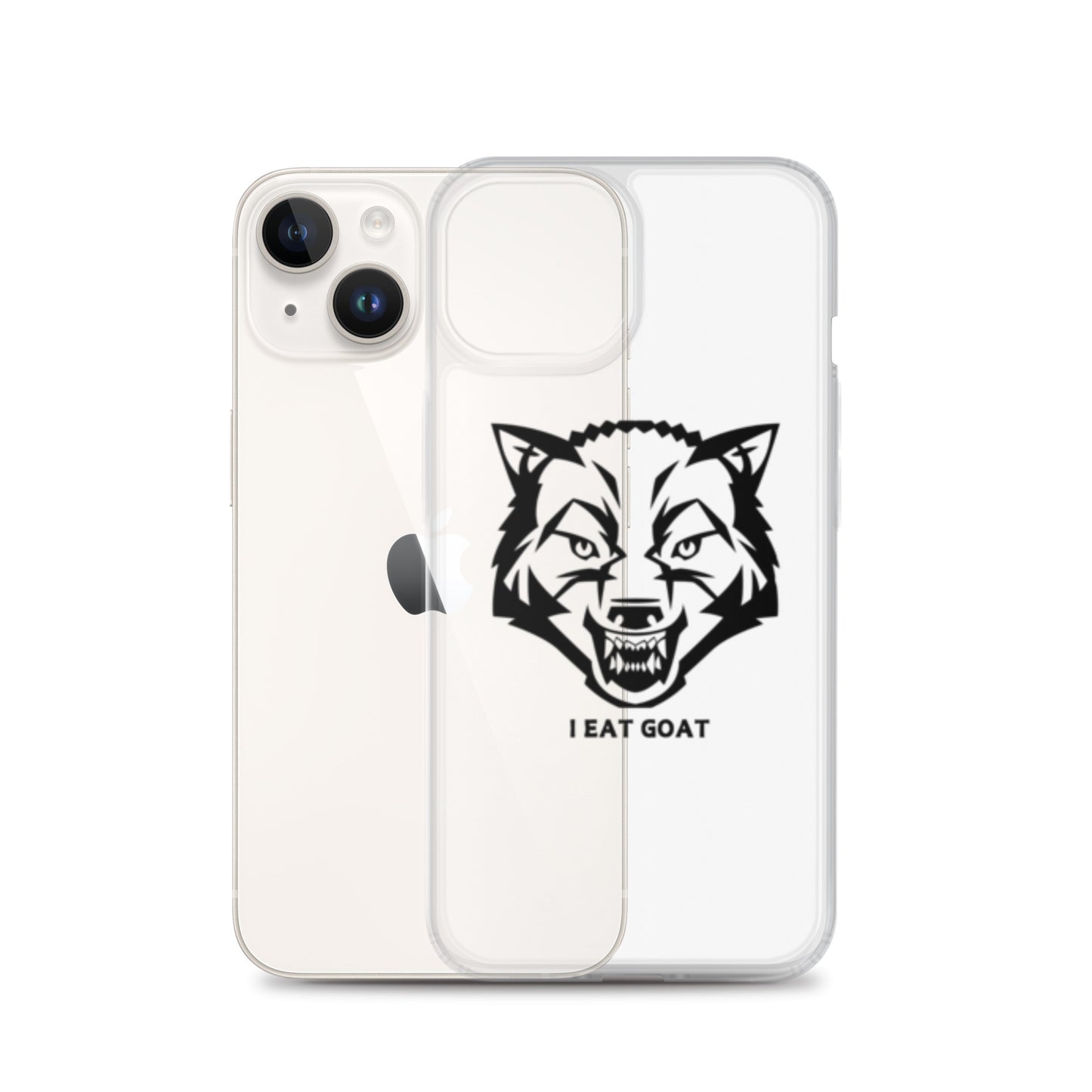 Clear Case for iPhone® #ieatgoat