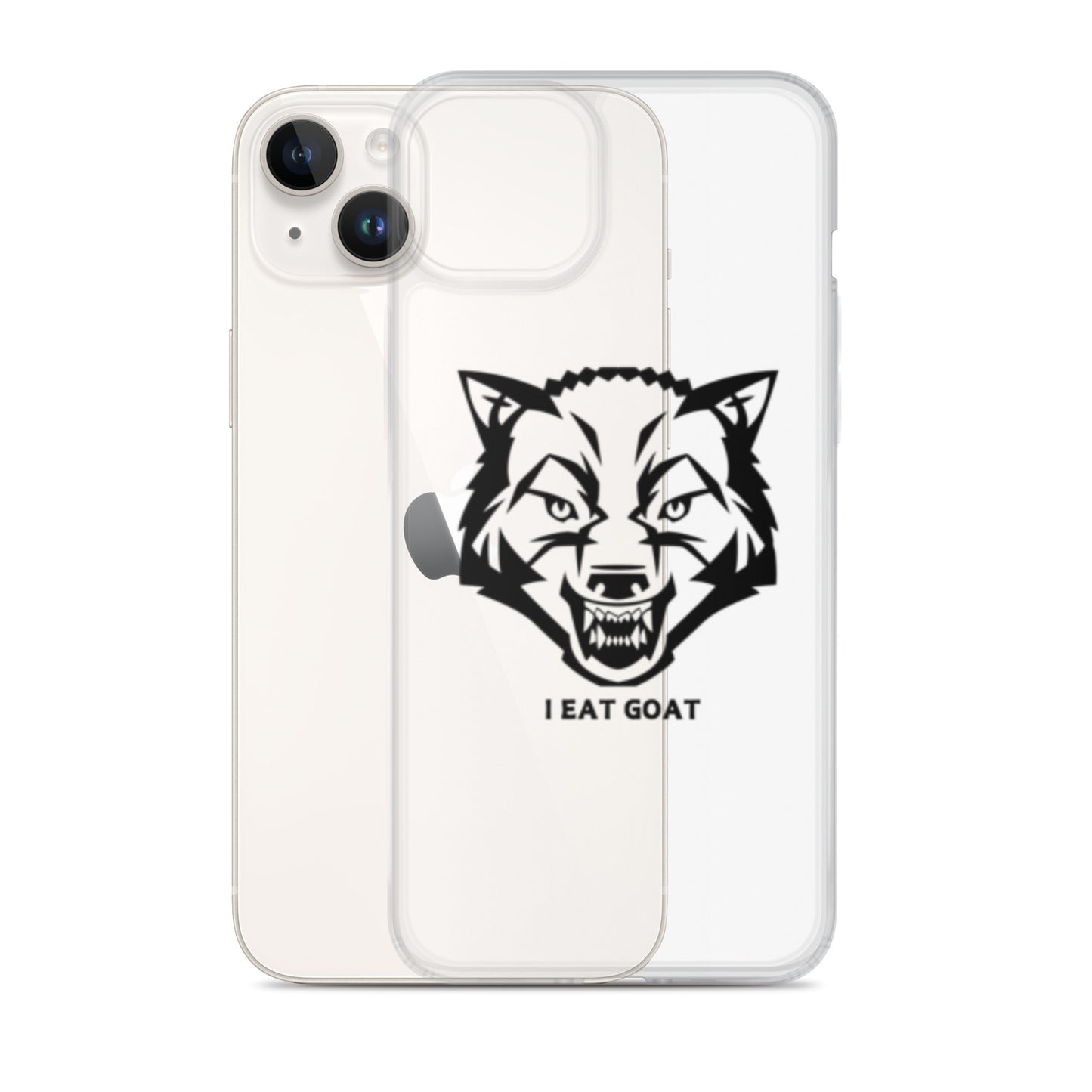 Clear Case for iPhone® #ieatgoat