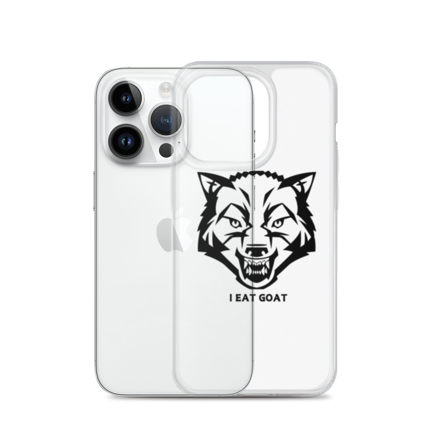 Clear Case for iPhone® #ieatgoat